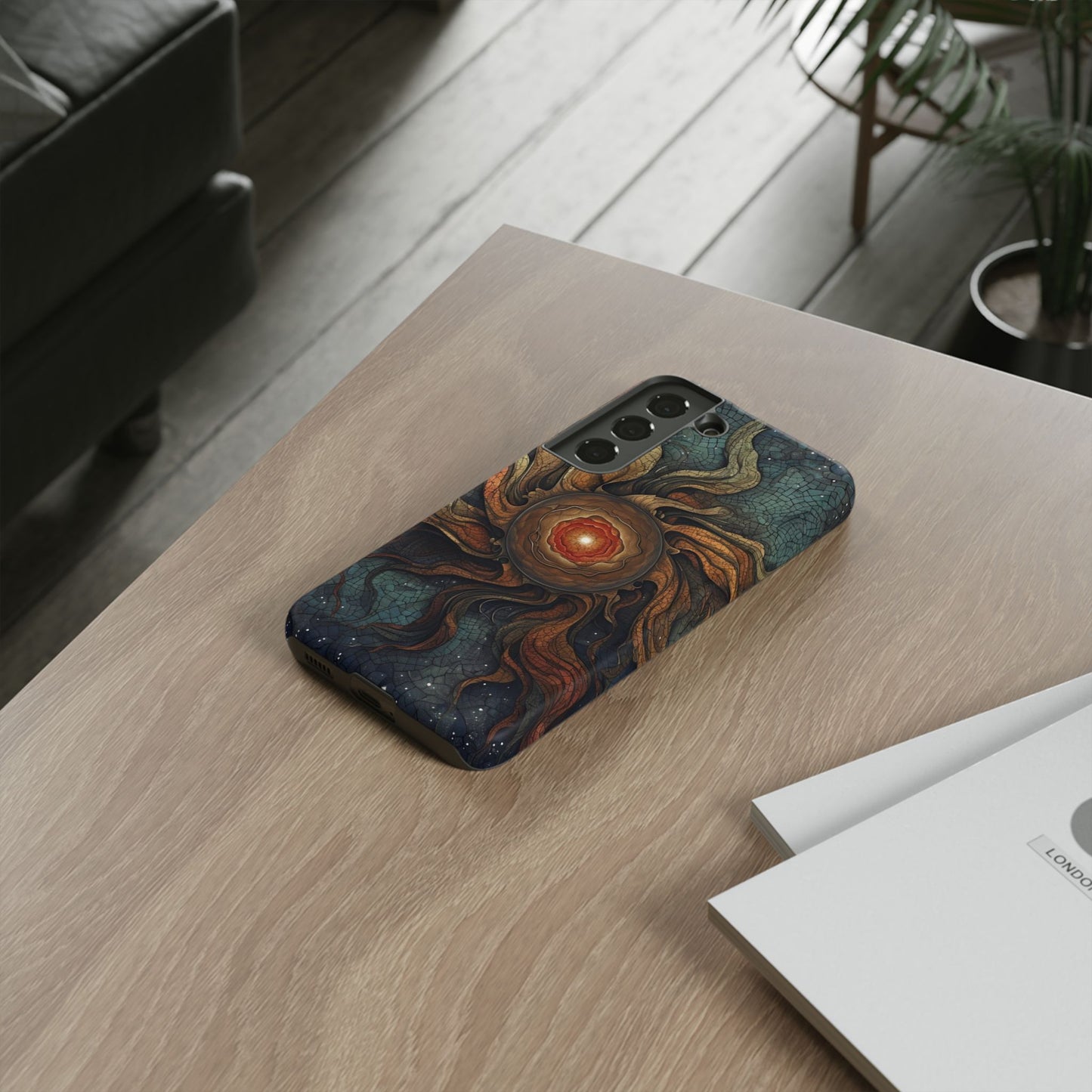 Phone Case Sun Core Galaxy – Abstract Cosmic Art Design