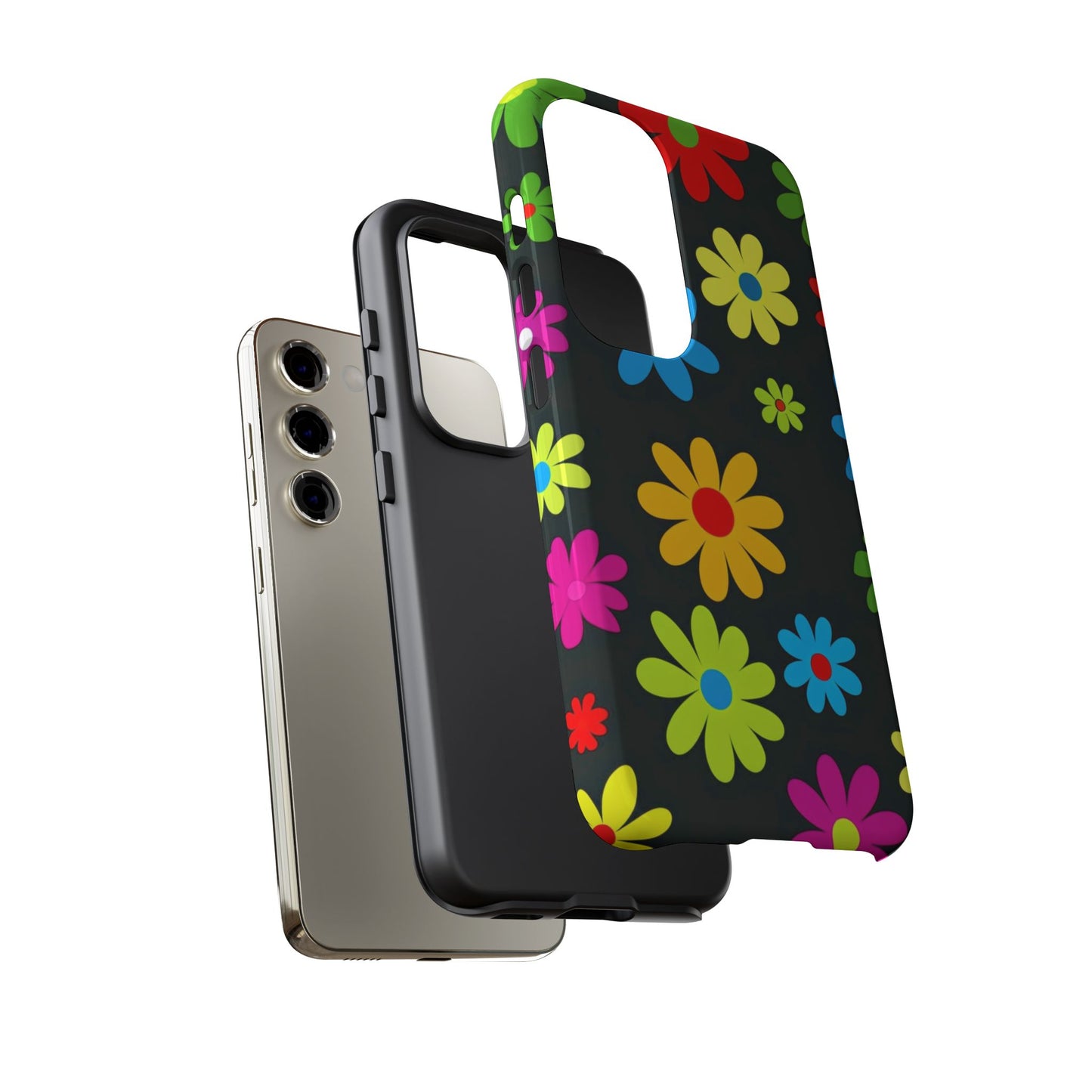 Phone Case Colorful Daisy – Cute Floral Cover - Aesthetic Multicolor Flower Case