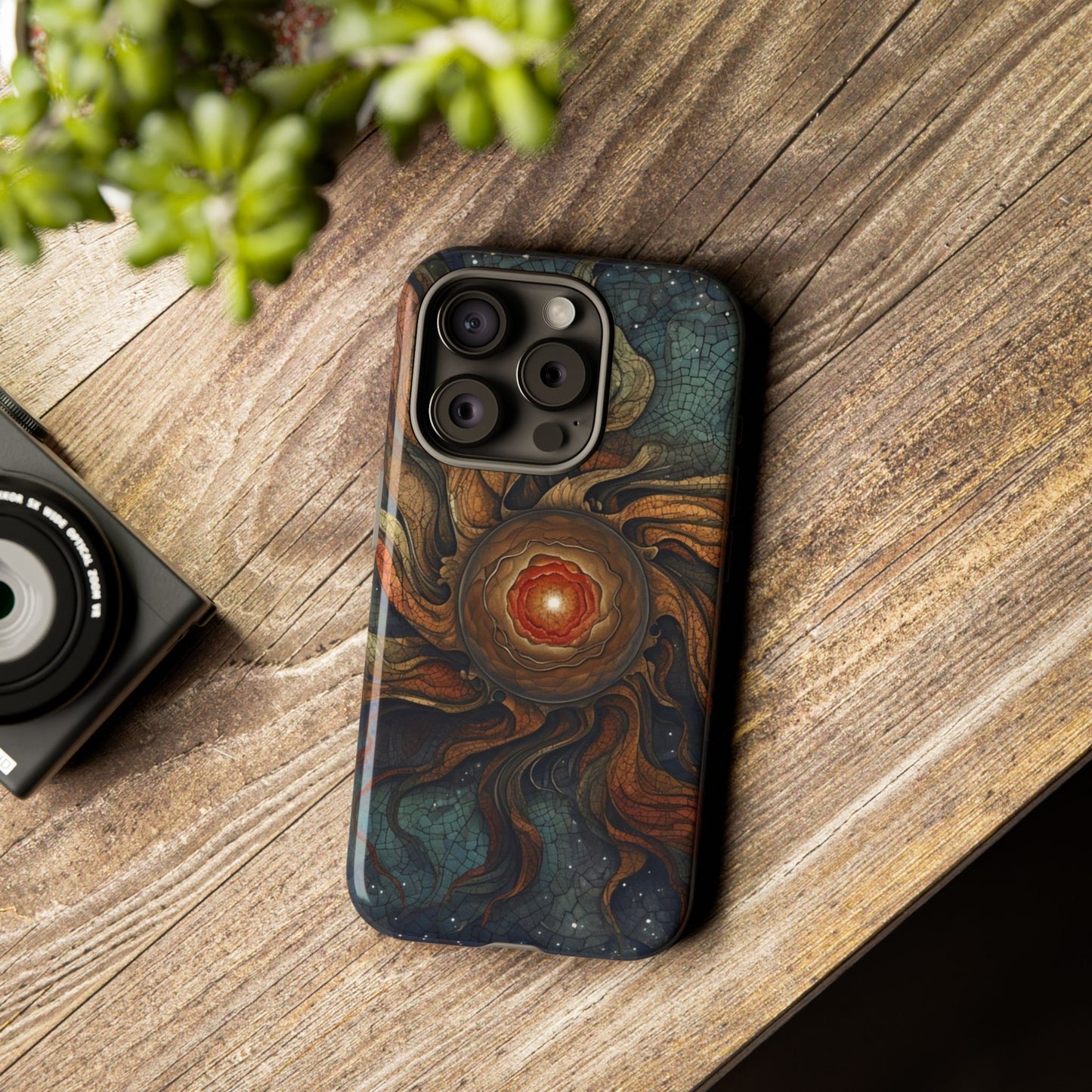 Phone Case Sun Core Galaxy – Abstract Cosmic Art Design