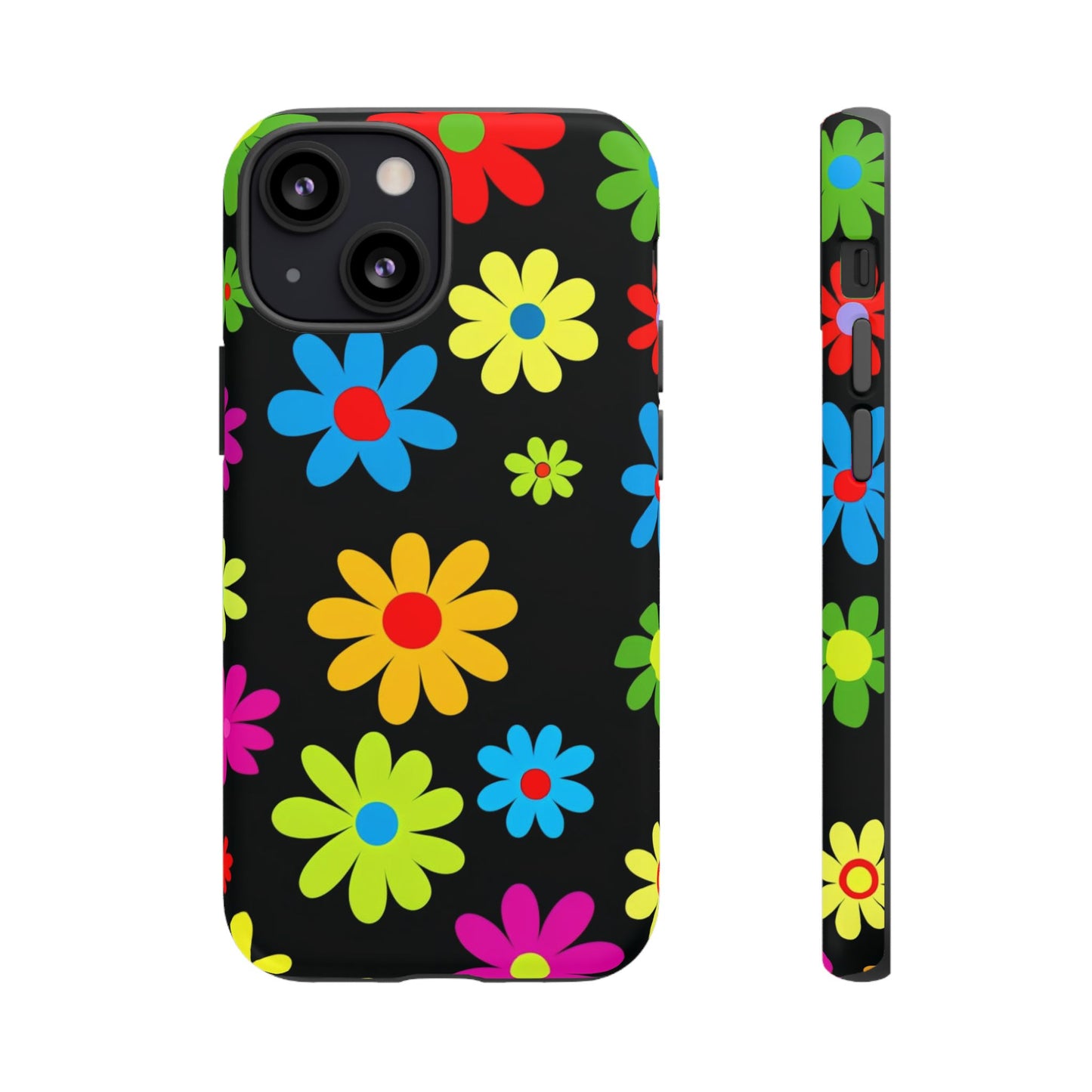 Phone Case Colorful Daisy – Cute Floral Cover - Aesthetic Multicolor Flower Case