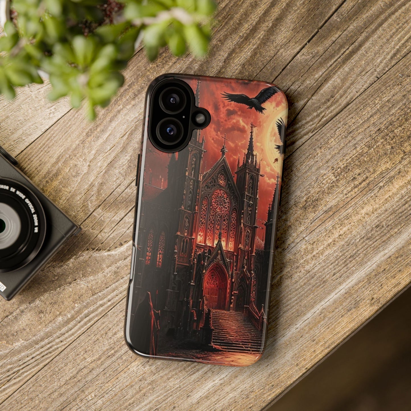 Phone Case Gothic Cathedral - Dark Fantasy Art Cover- Mysterious Gothic Architecture Design