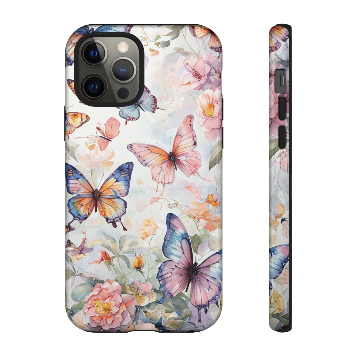 Phone Case Butterfly – Aesthetic Cute Floral Cover - Soft Pastel Butterfly Case