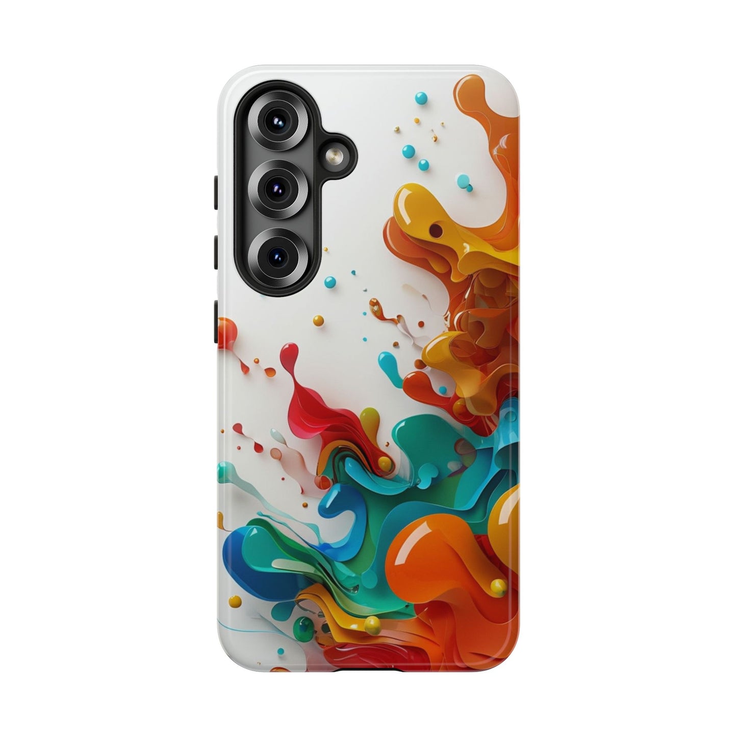 Vibrant Abstract Splash Phone Case – Colorful Artistic Design, Shockproof & Scratch-Resistant
