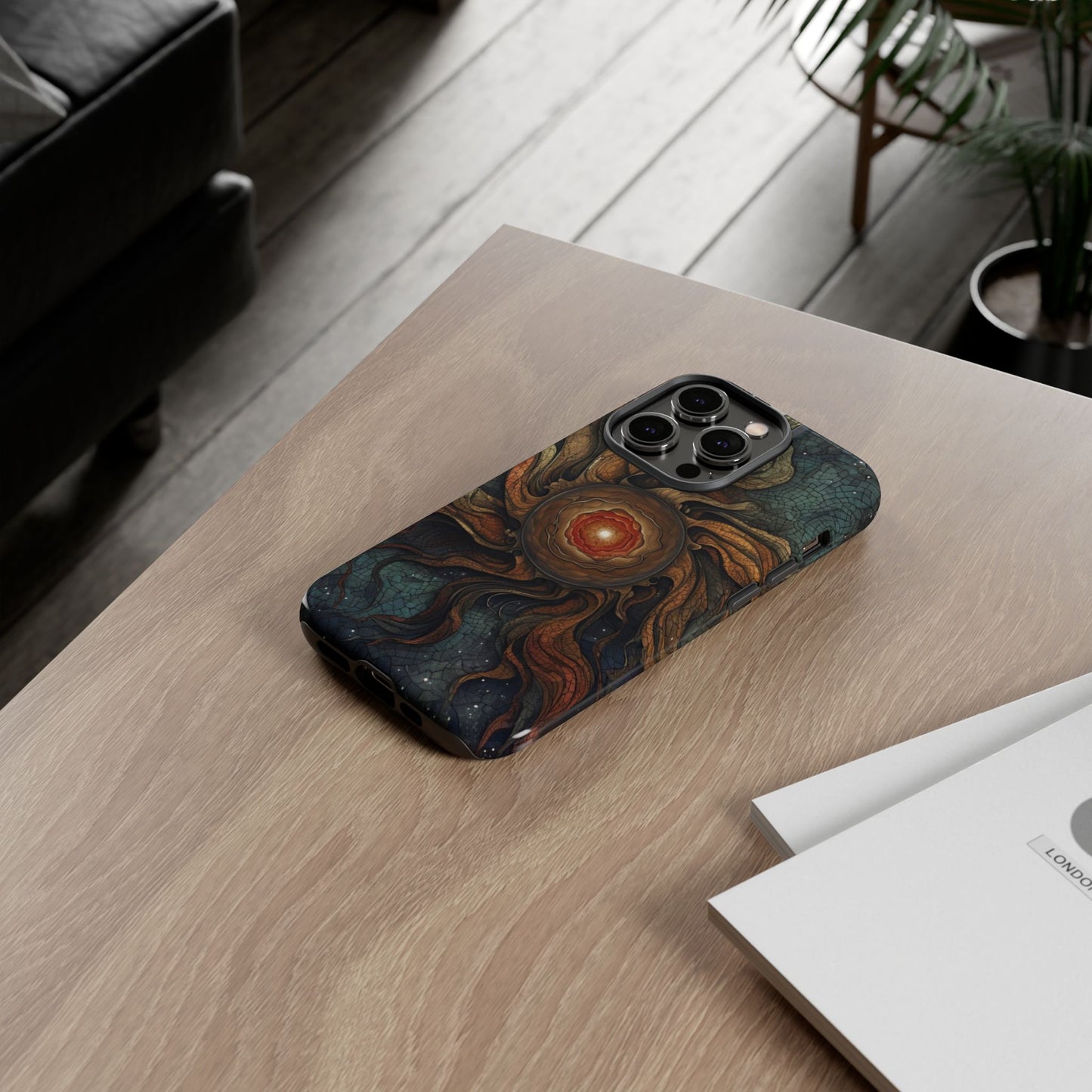 Phone Case Sun Core Galaxy – Abstract Cosmic Art Design