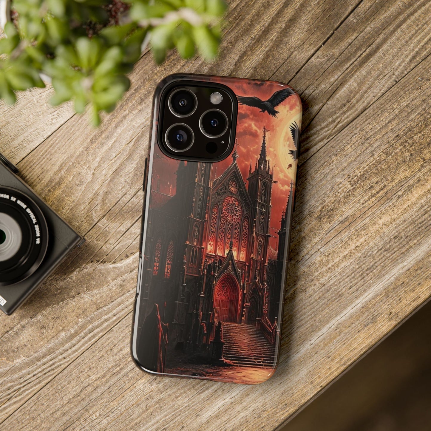 Phone Case Gothic Cathedral - Dark Fantasy Art Cover- Mysterious Gothic Architecture Design
