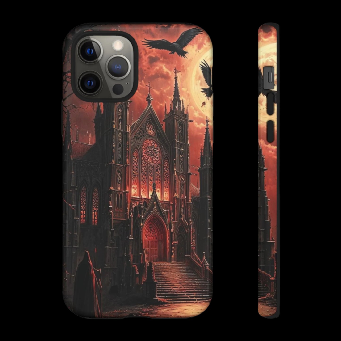 Phone Case Gothic Cathedral - Dark Fantasy Art Cover- Mysterious Gothic Architecture Design