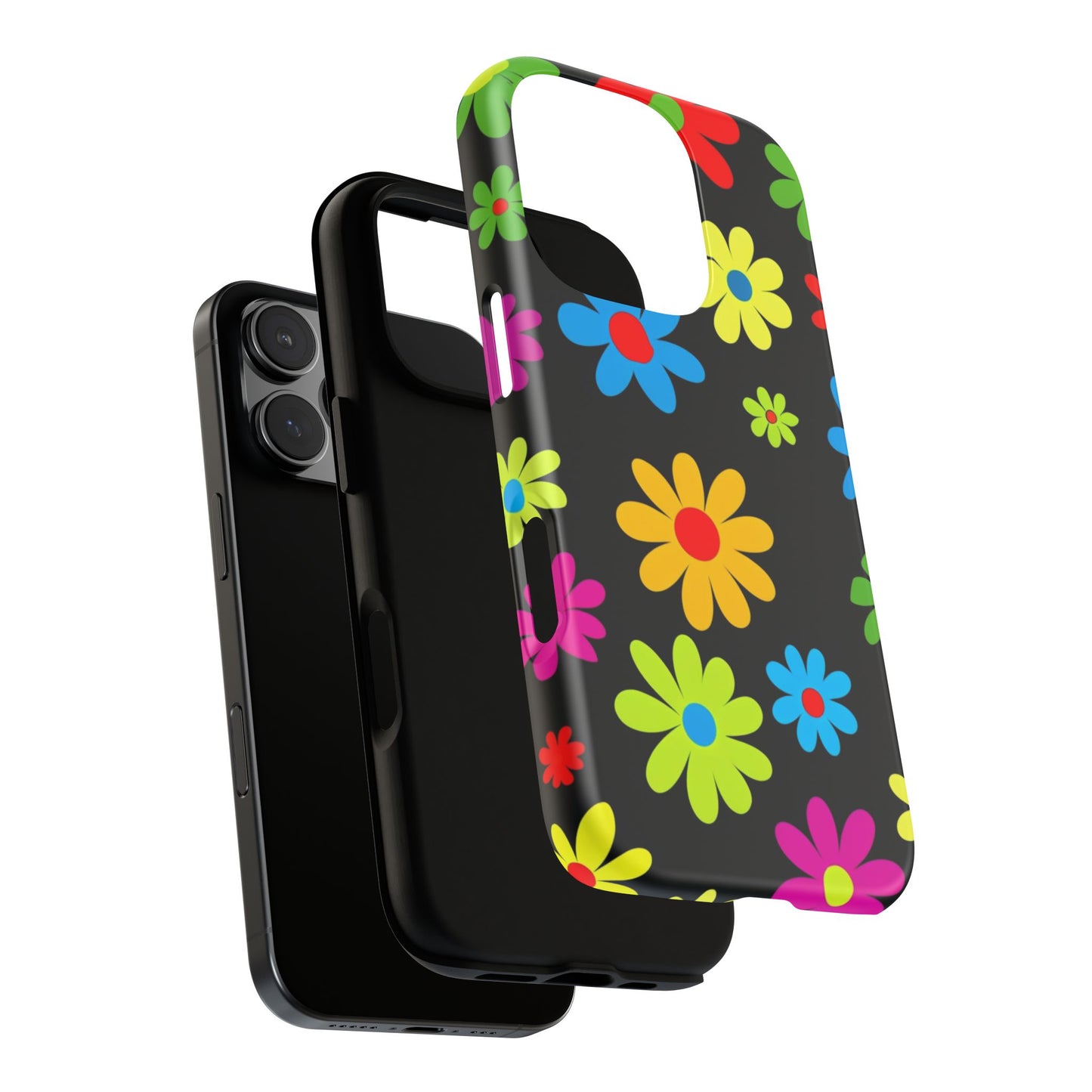 Phone Case Colorful Daisy – Cute Floral Cover - Aesthetic Multicolor Flower Case