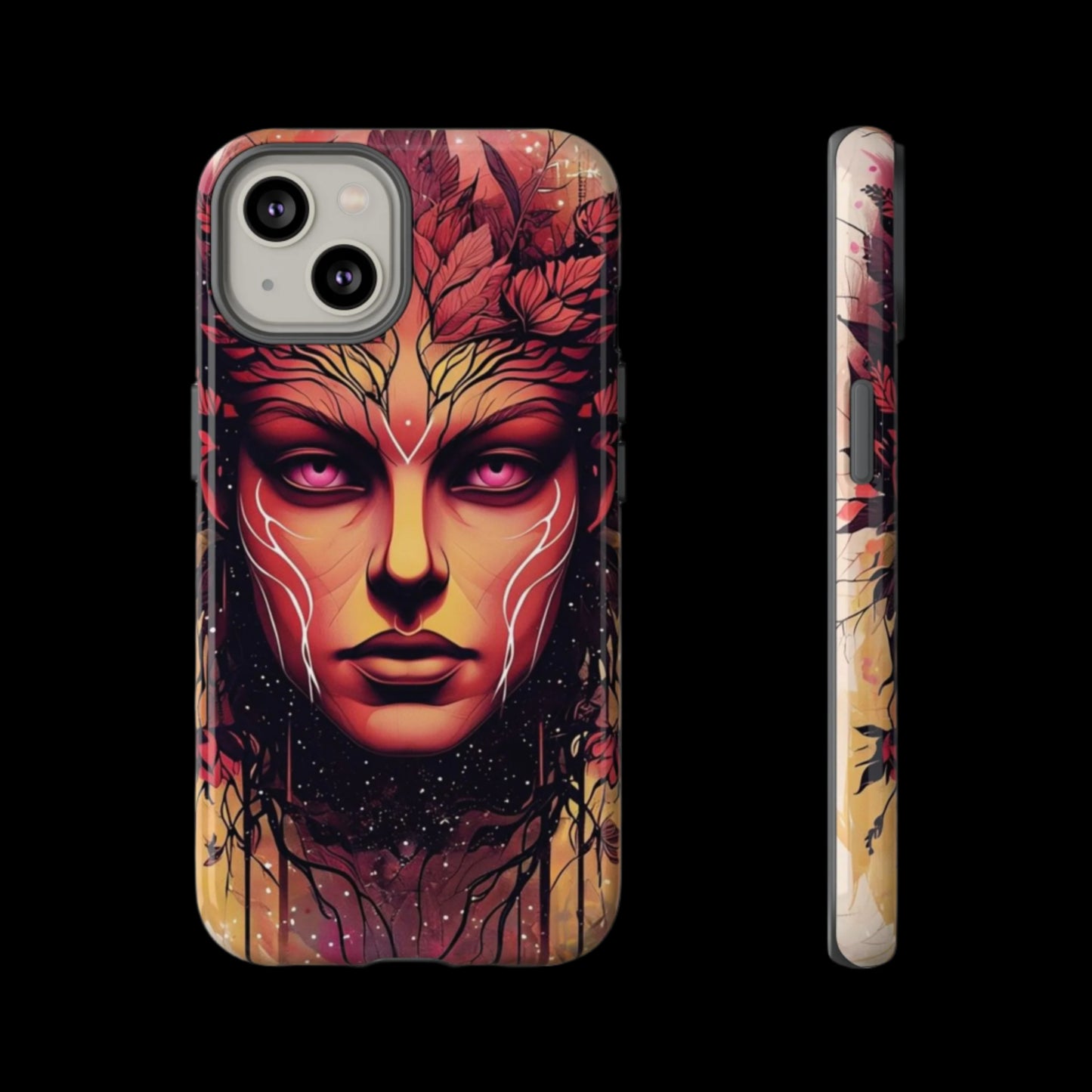 Phone Case Fantasy Art – Mystical Nature Goddess Design