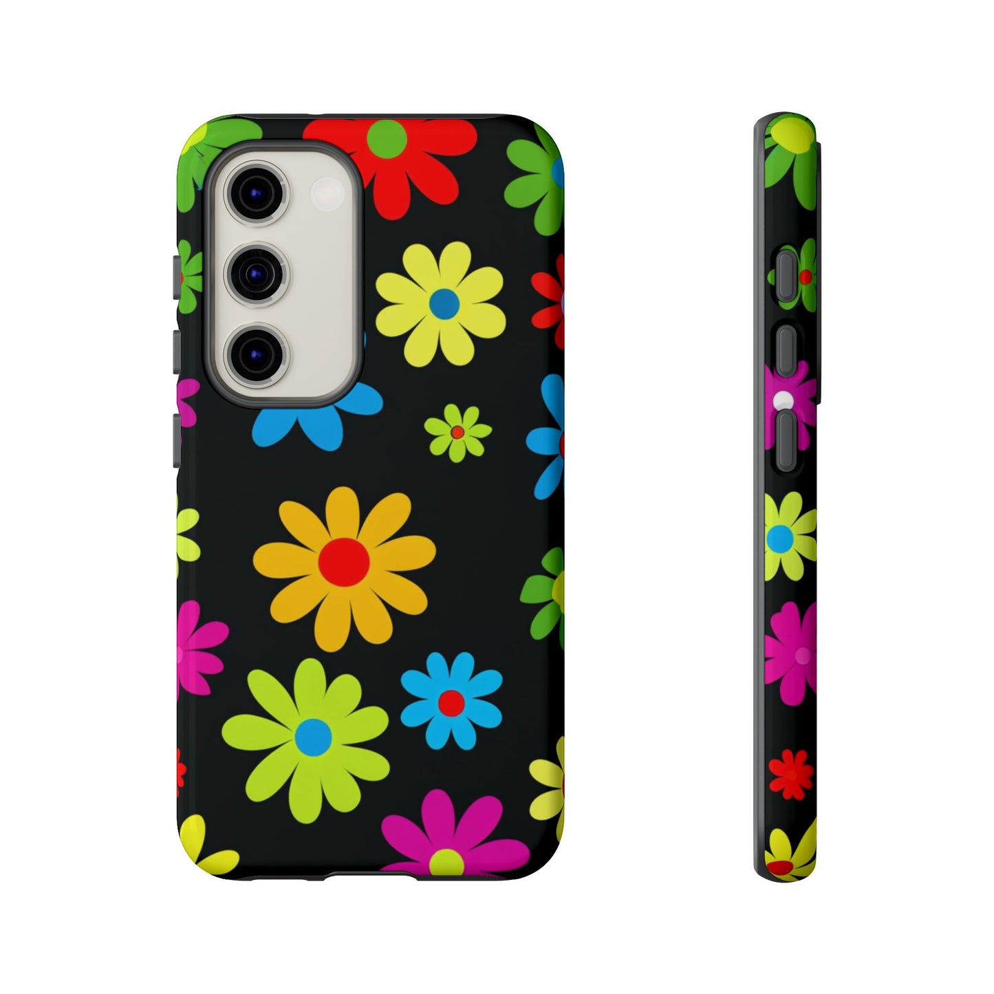Phone Case Colorful Daisy – Cute Floral Cover - Aesthetic Multicolor Flower Case
