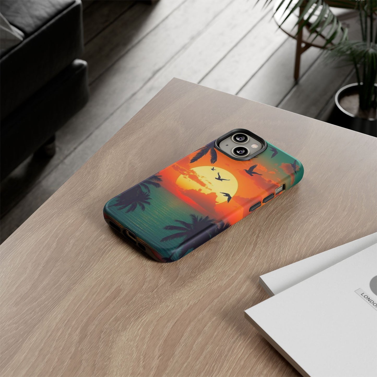 Phone Case Tropical Sunset - Beach Vibes - Aesthetic Summer Case Gift