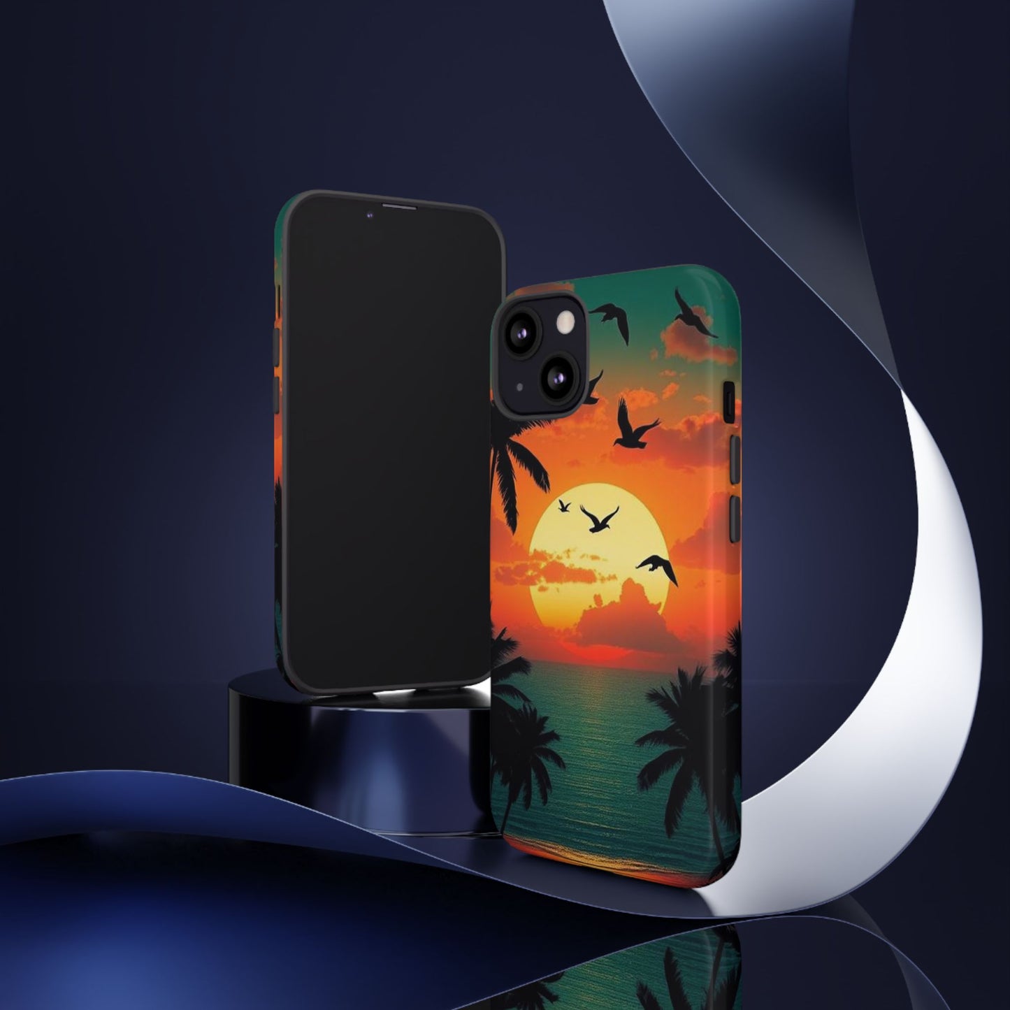 Phone Case Tropical Sunset - Beach Vibes - Aesthetic Summer Case Gift