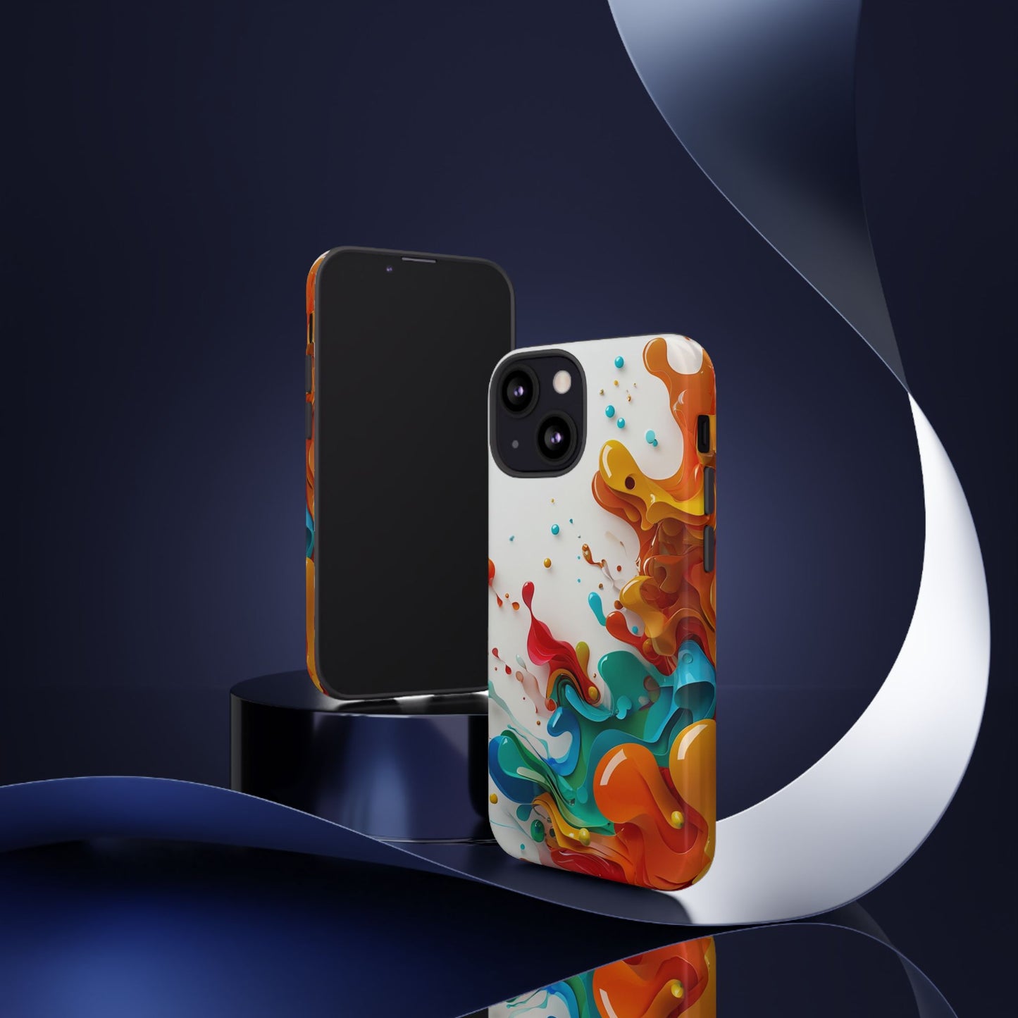 Vibrant Abstract Splash Phone Case – Colorful Artistic Design, Shockproof & Scratch-Resistant
