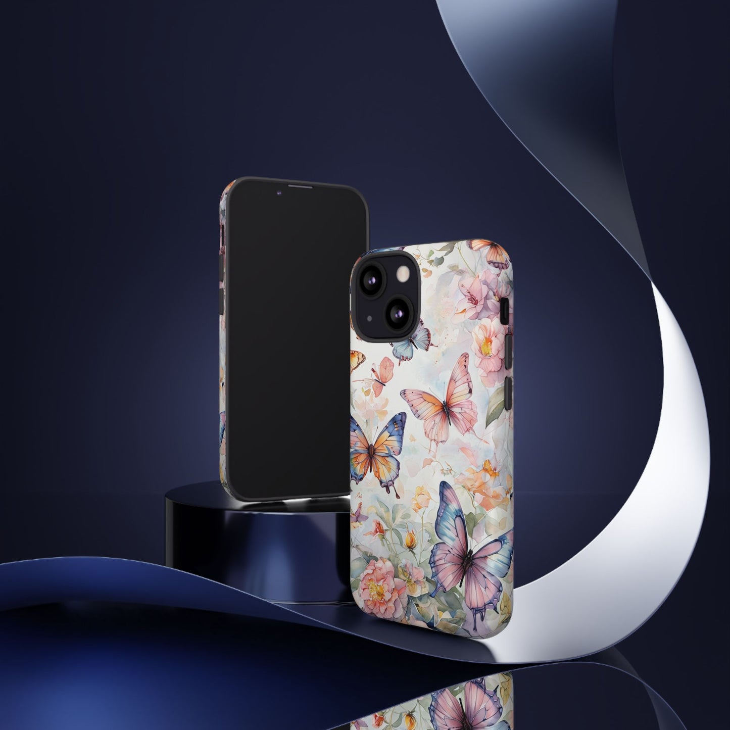 Phone Case Butterfly – Aesthetic Cute Floral Cover - Soft Pastel Butterfly Case