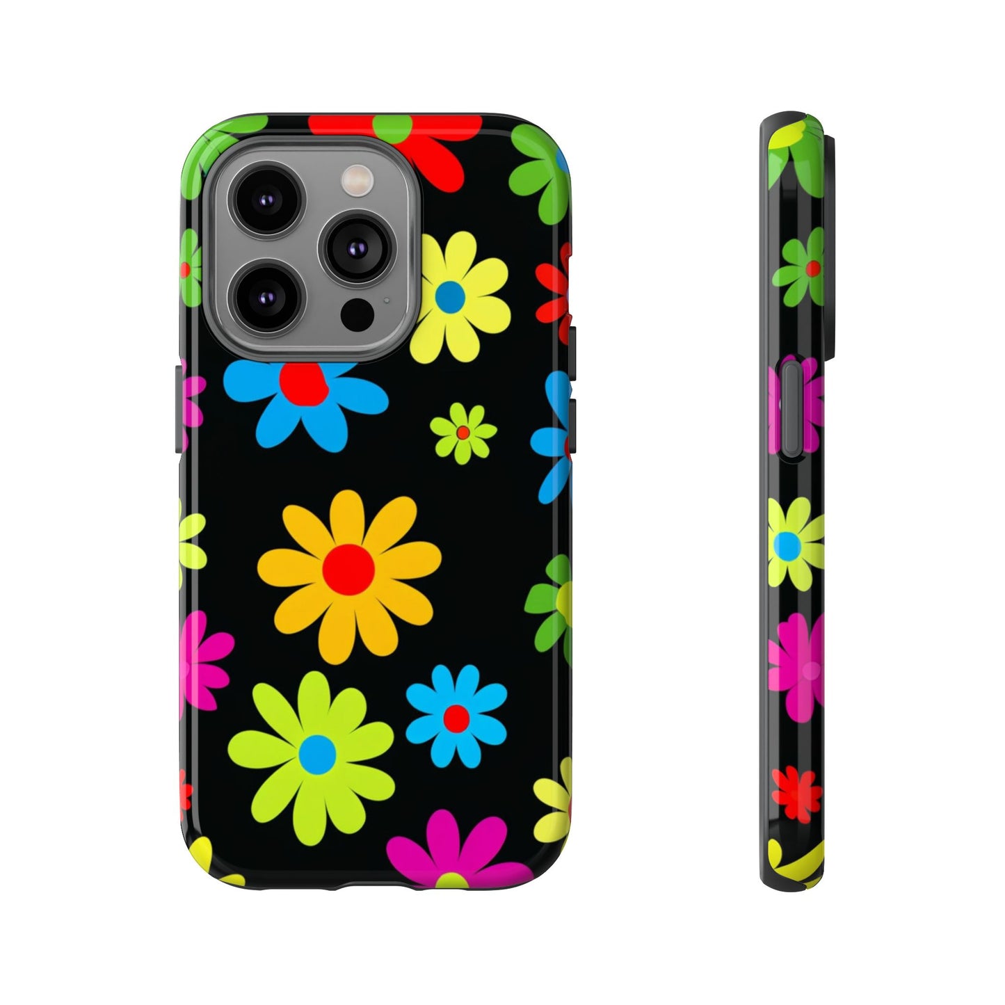 Phone Case Colorful Daisy – Cute Floral Cover - Aesthetic Multicolor Flower Case