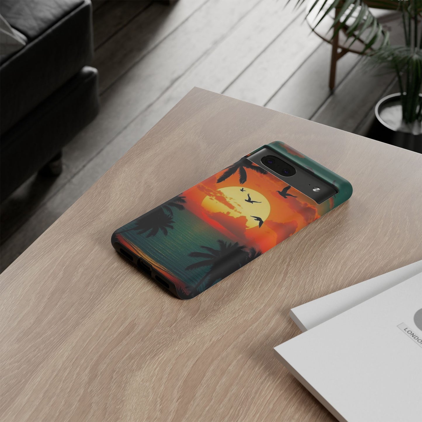 Phone Case Tropical Sunset - Beach Vibes - Aesthetic Summer Case Gift
