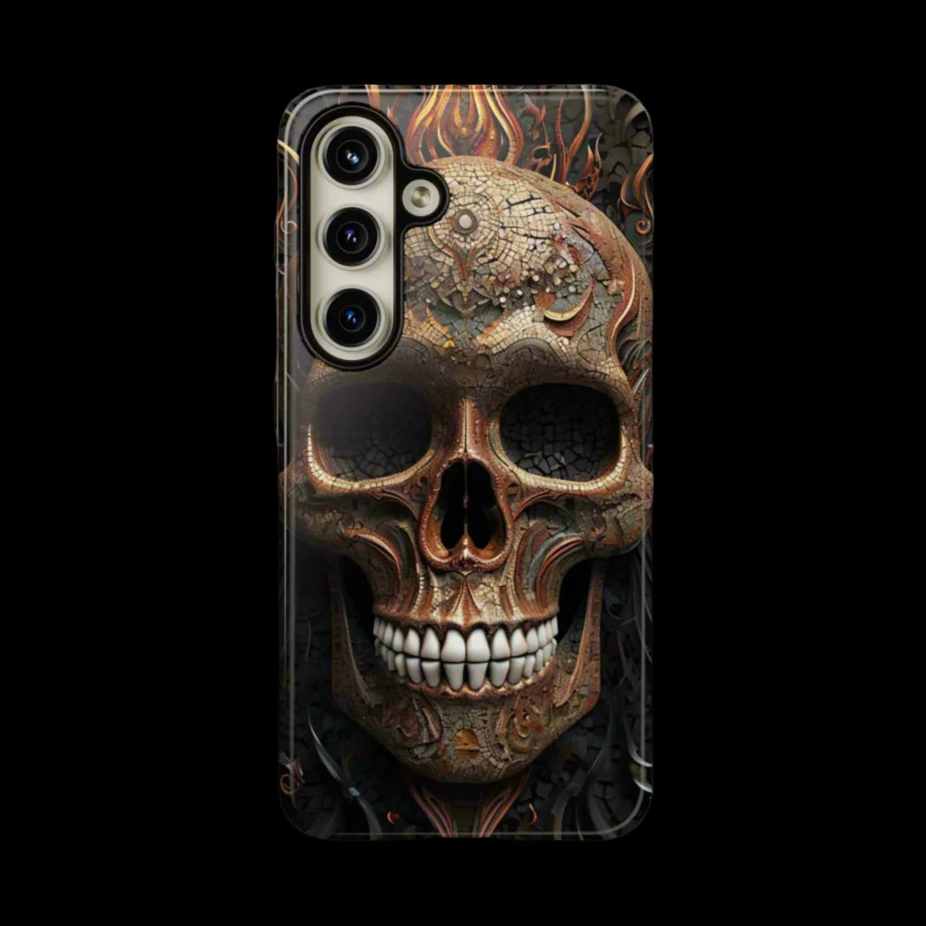 Phone Case Skull Armor – Dark Gothic Horror Cover for Metalheads
