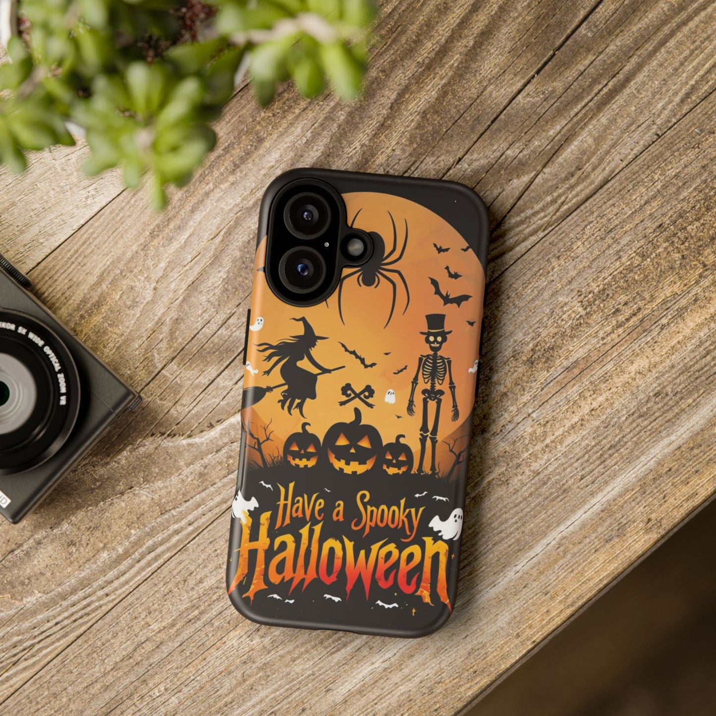Halloween Phone Case with Jack-o'-Lanterns & Skeletons – Spooky & Stylish Protective Cover