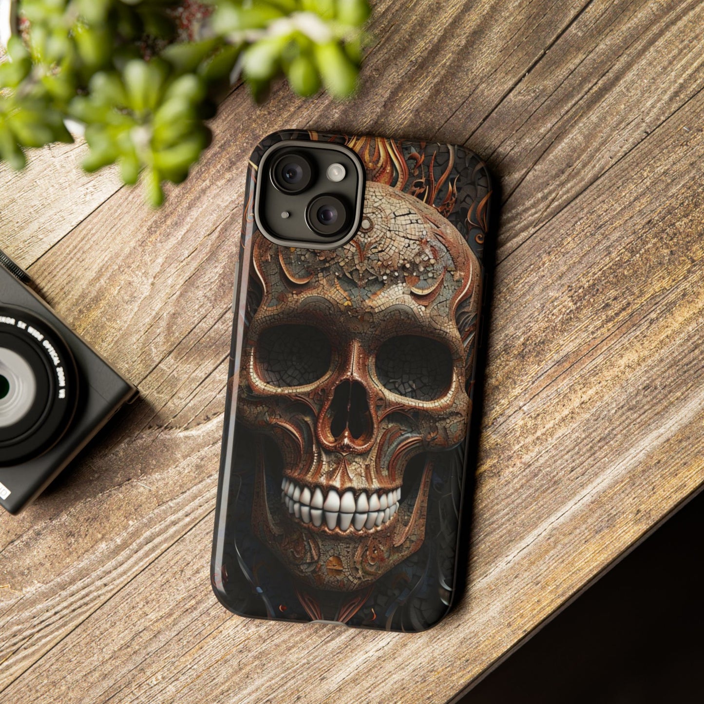 Phone Case Skull Armor – Dark Gothic Horror Cover for Metalheads