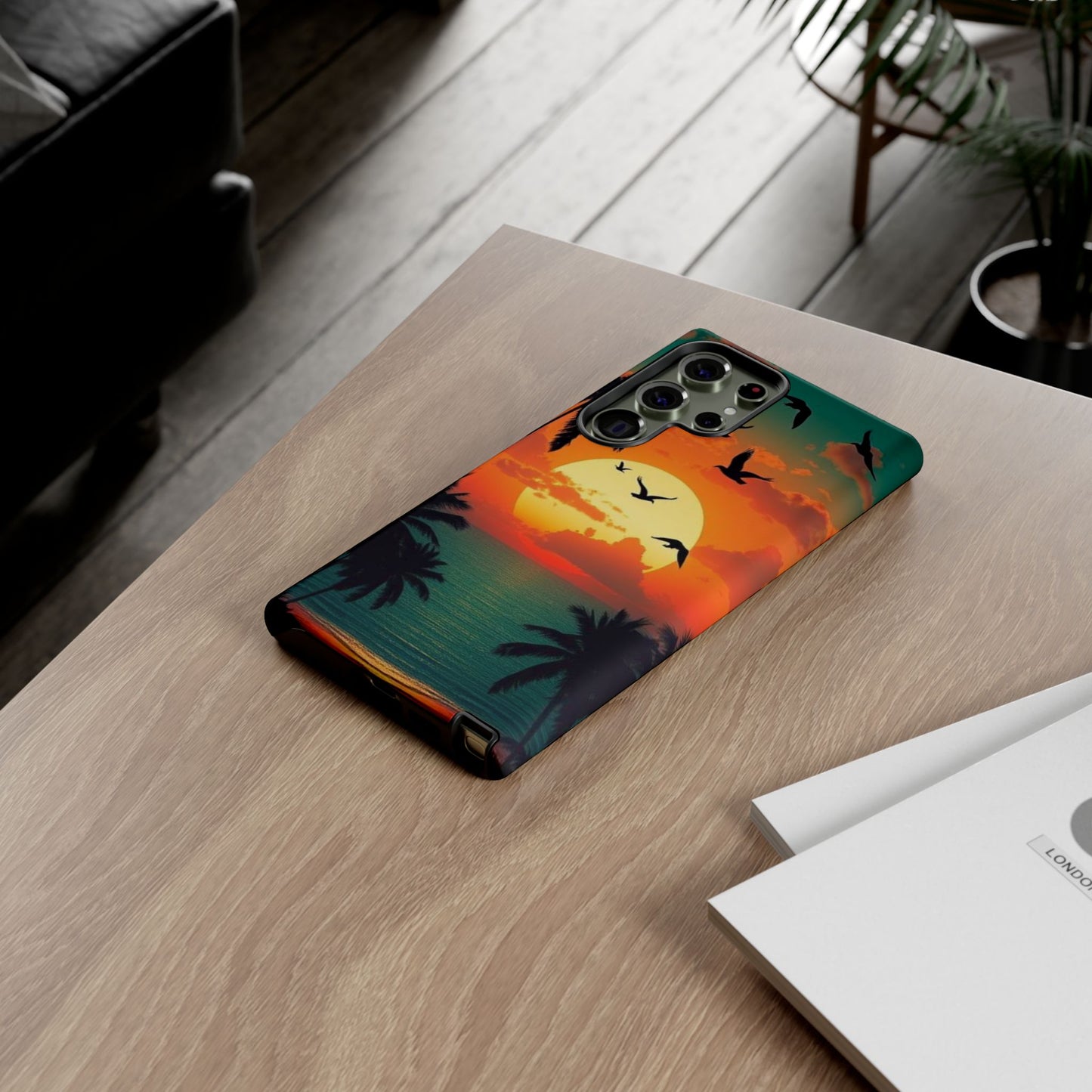 Phone Case Tropical Sunset - Beach Vibes - Aesthetic Summer Case Gift