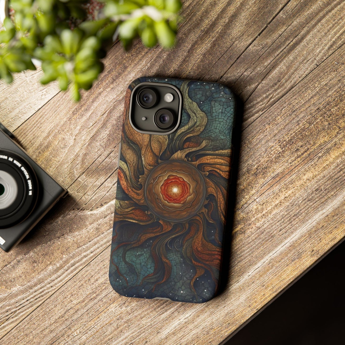 Phone Case Sun Core Galaxy – Abstract Cosmic Art Design