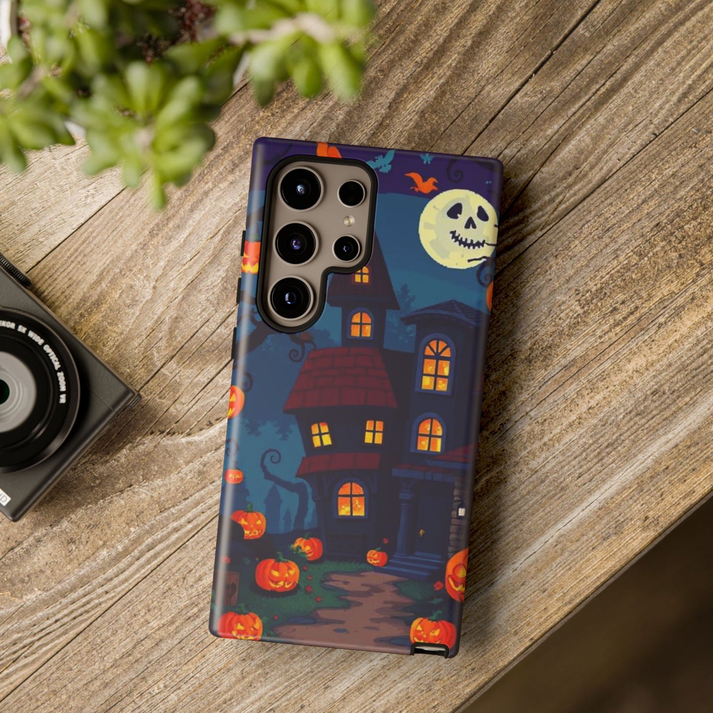Haunted House Halloween Phone Case – Spooky Jack-o’-Lantern Design
