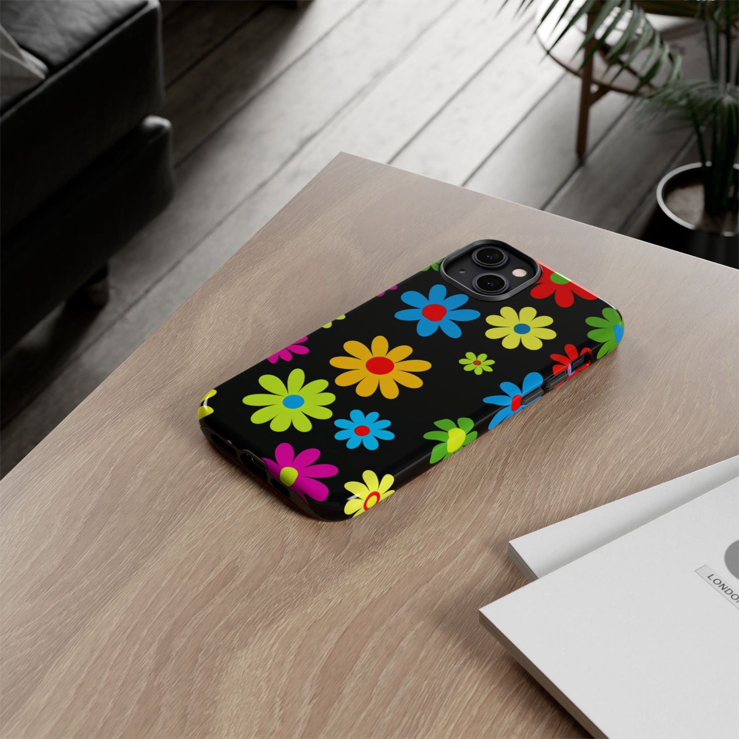 Phone Case Colorful Daisy – Cute Floral Cover - Aesthetic Multicolor Flower Case