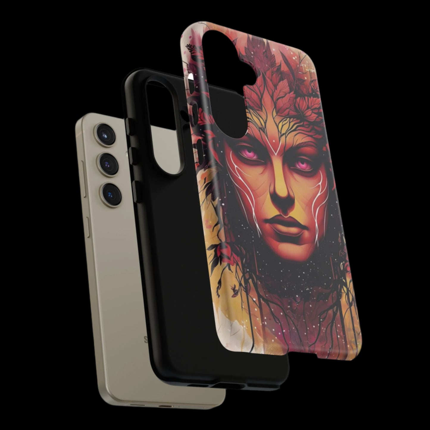 Phone Case Fantasy Art – Mystical Nature Goddess Design