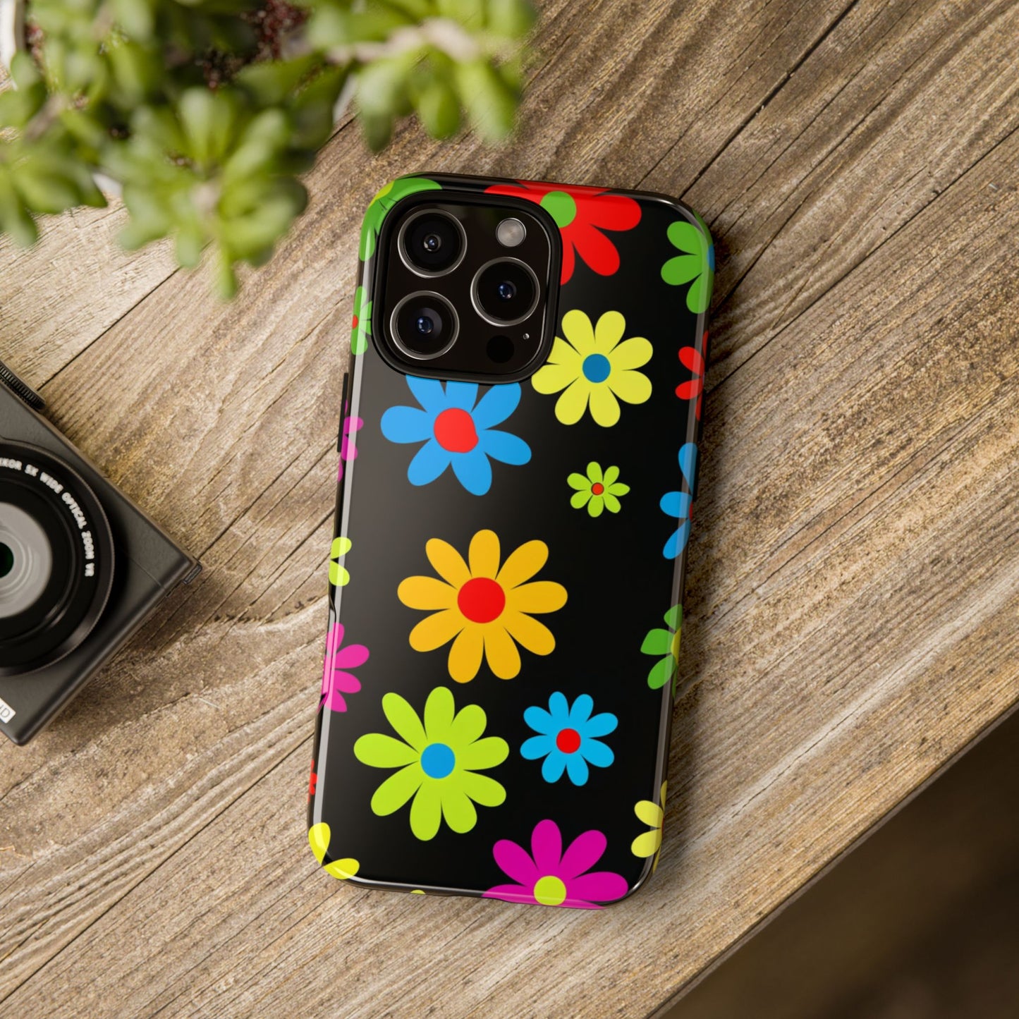Phone Case Colorful Daisy – Cute Floral Cover - Aesthetic Multicolor Flower Case