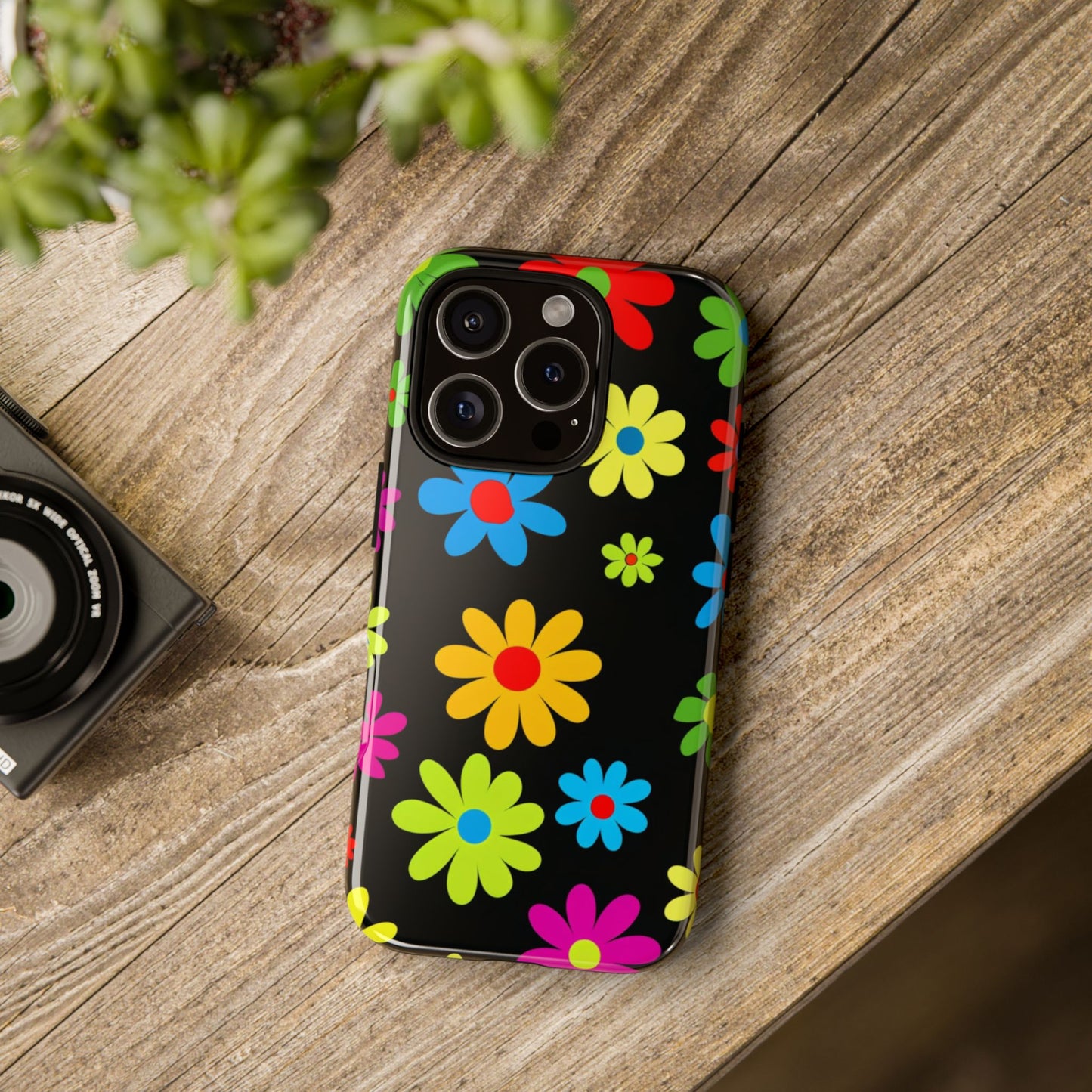 Phone Case Colorful Daisy – Cute Floral Cover - Aesthetic Multicolor Flower Case