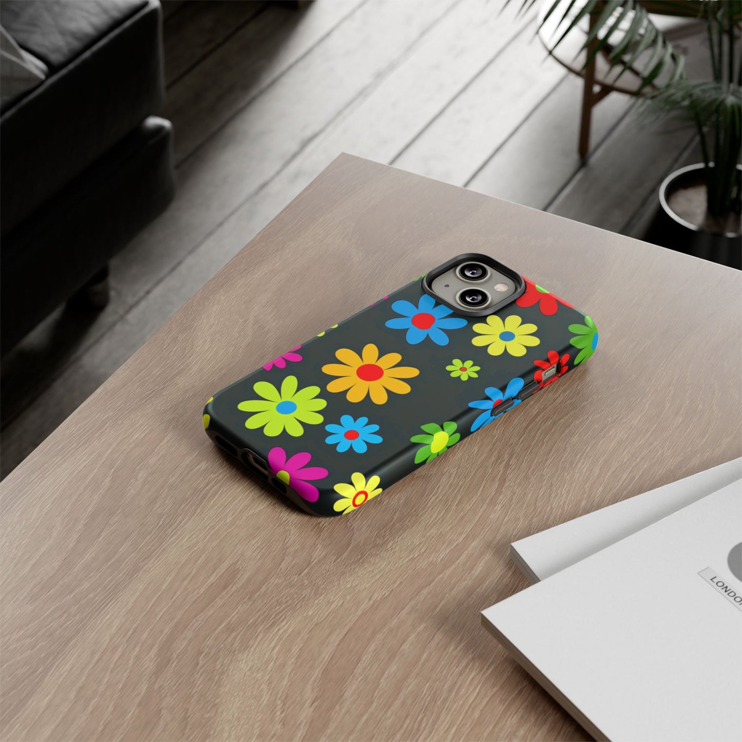 Phone Case Colorful Daisy – Cute Floral Cover - Aesthetic Multicolor Flower Case