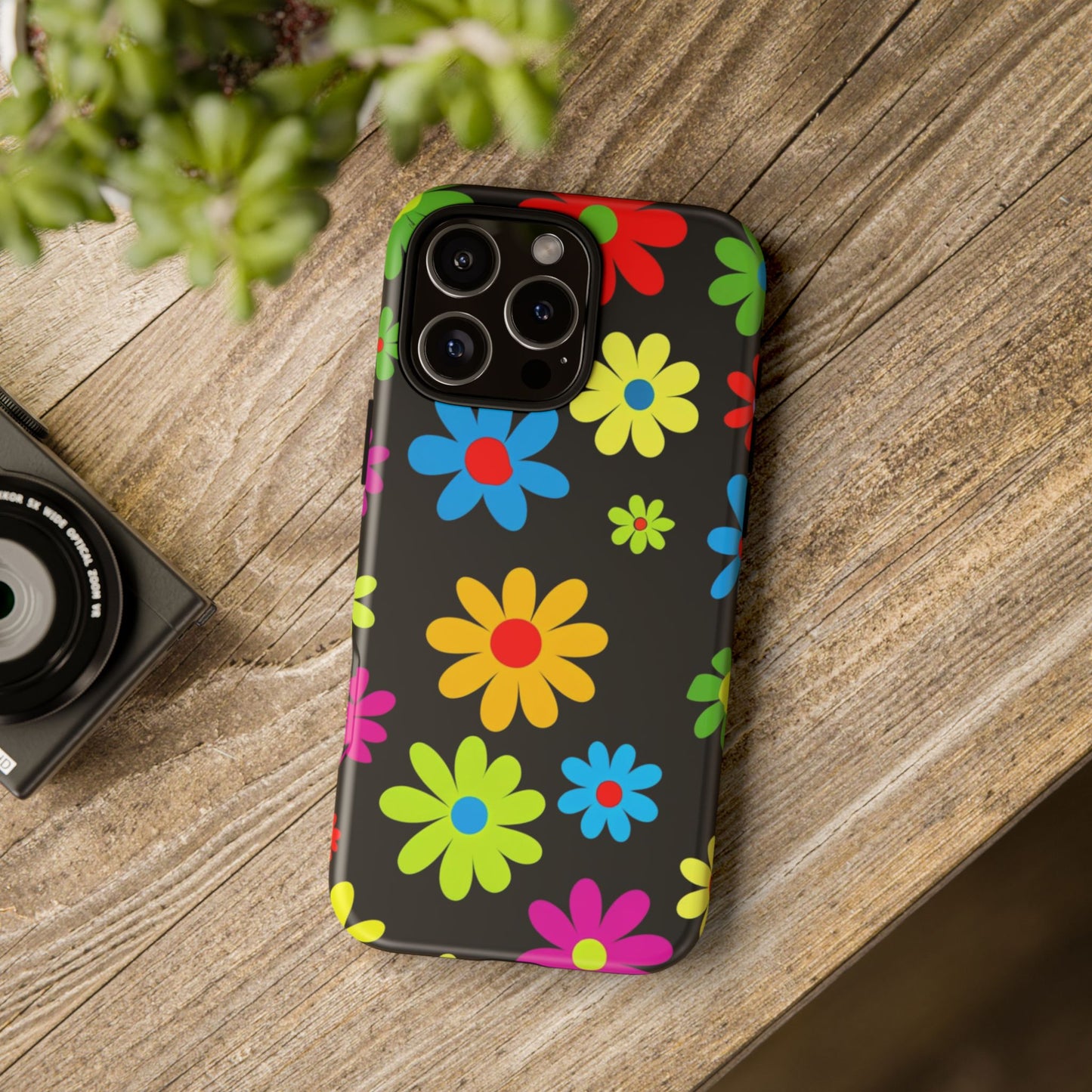 Phone Case Colorful Daisy – Cute Floral Cover - Aesthetic Multicolor Flower Case