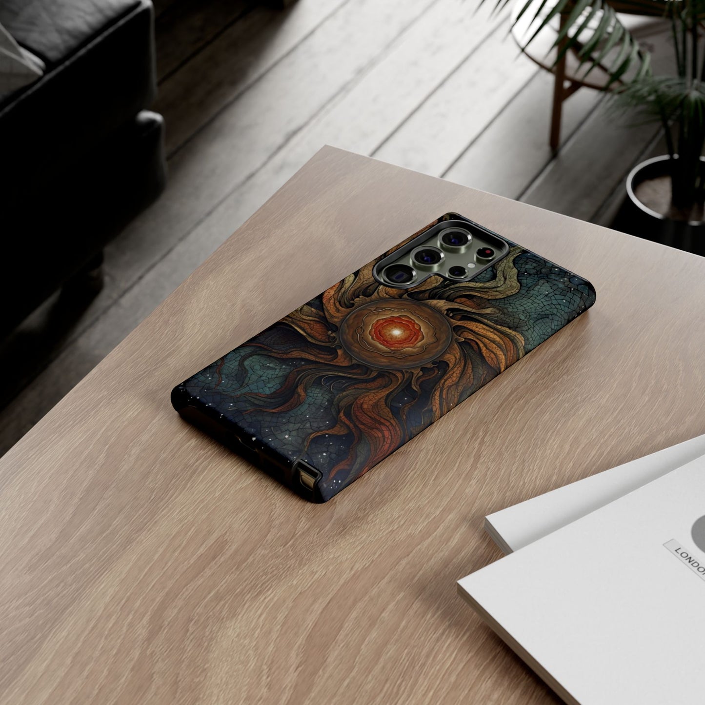 Phone Case Sun Core Galaxy – Abstract Cosmic Art Design