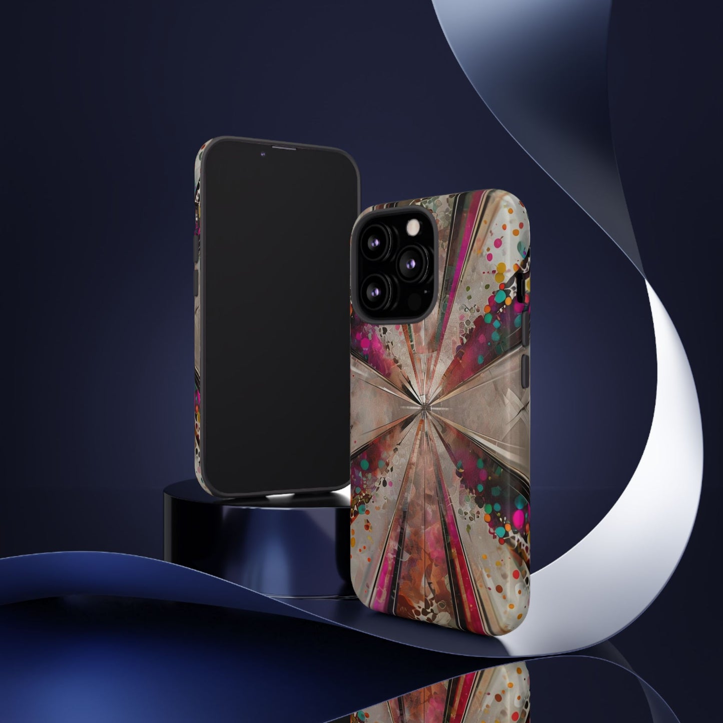 Phone Case Color Burst Abstract – Modern Art Cover for iPhone & Samsung