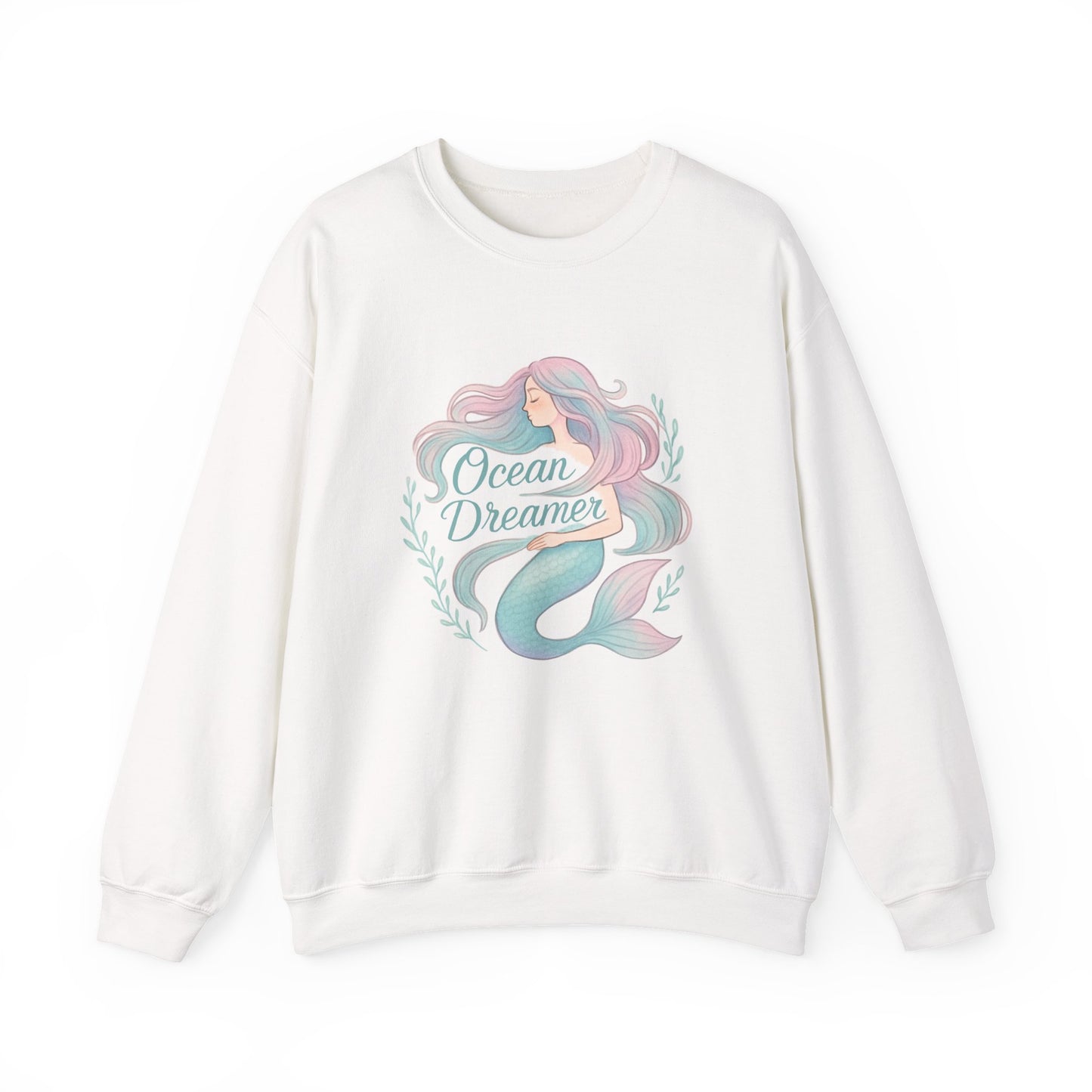 Ocean Dreamer Mermaid Sweatshirt – Pastel Colors Sweatshirt for Women & Girls