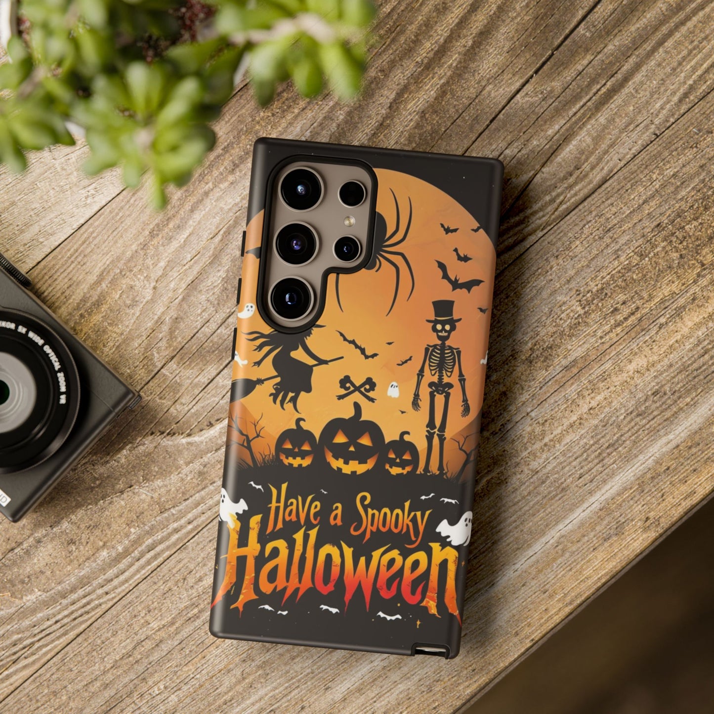 Halloween Phone Case with Jack-o'-Lanterns & Skeletons – Spooky & Stylish Protective Cover