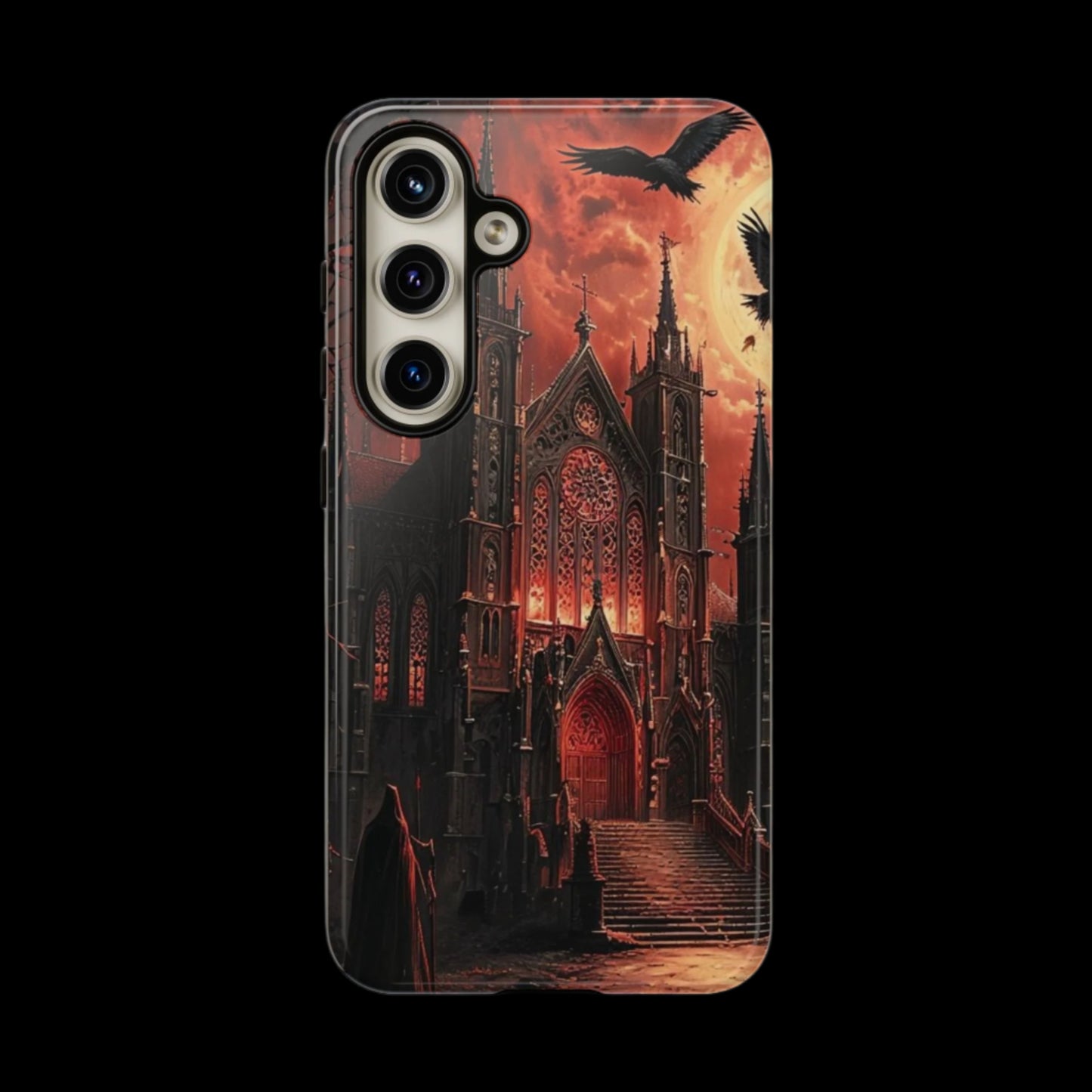 Phone Case Gothic Cathedral - Dark Fantasy Art Cover- Mysterious Gothic Architecture Design