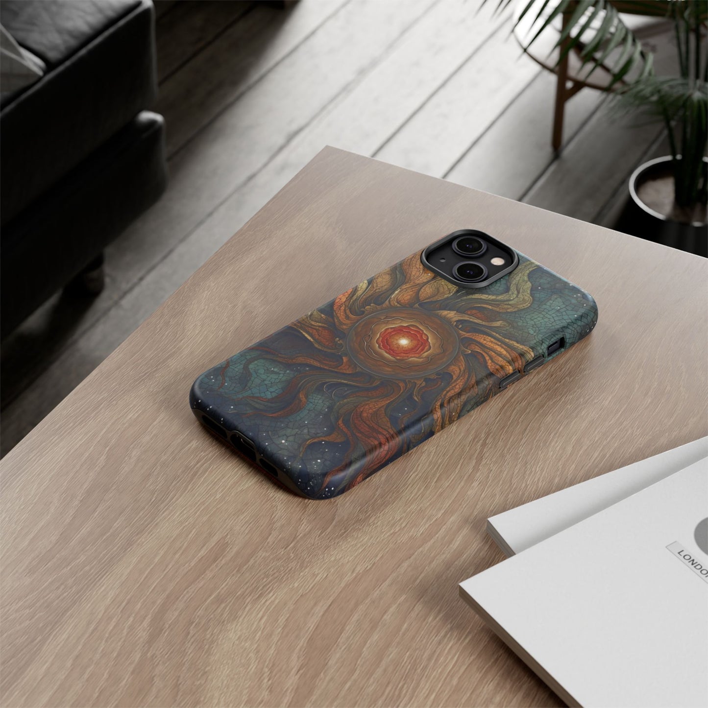 Phone Case Sun Core Galaxy – Abstract Cosmic Art Design