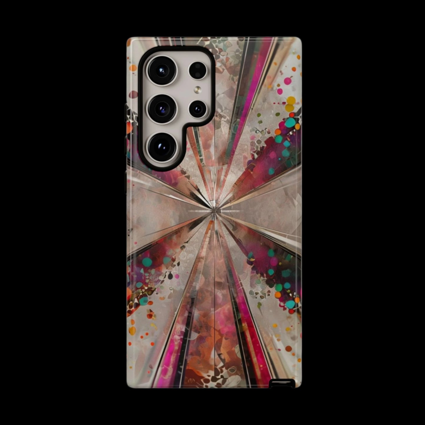 Phone Case Color Burst Abstract – Modern Art Cover for iPhone & Samsung