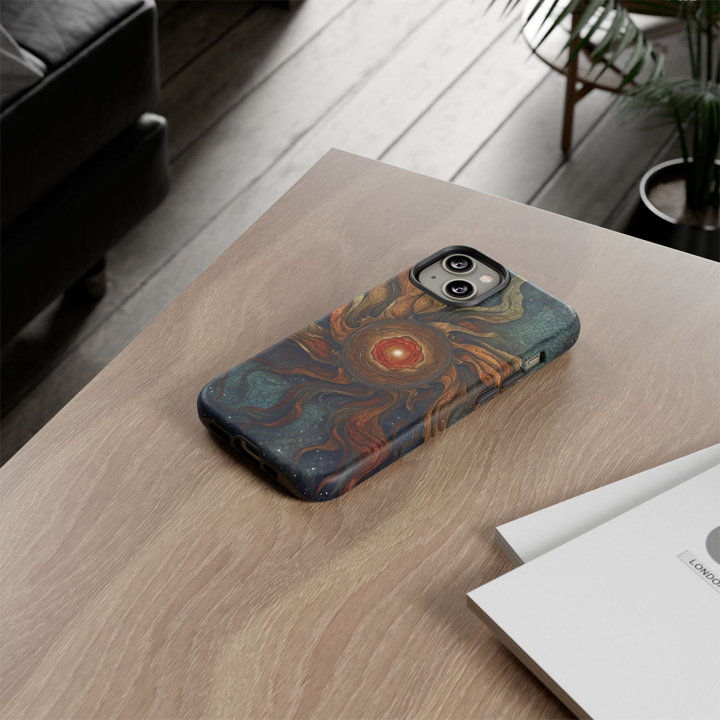 Phone Case Sun Core Galaxy – Abstract Cosmic Art Design