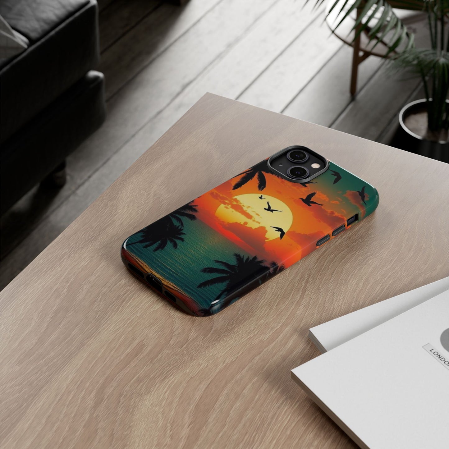Phone Case Tropical Sunset - Beach Vibes - Aesthetic Summer Case Gift