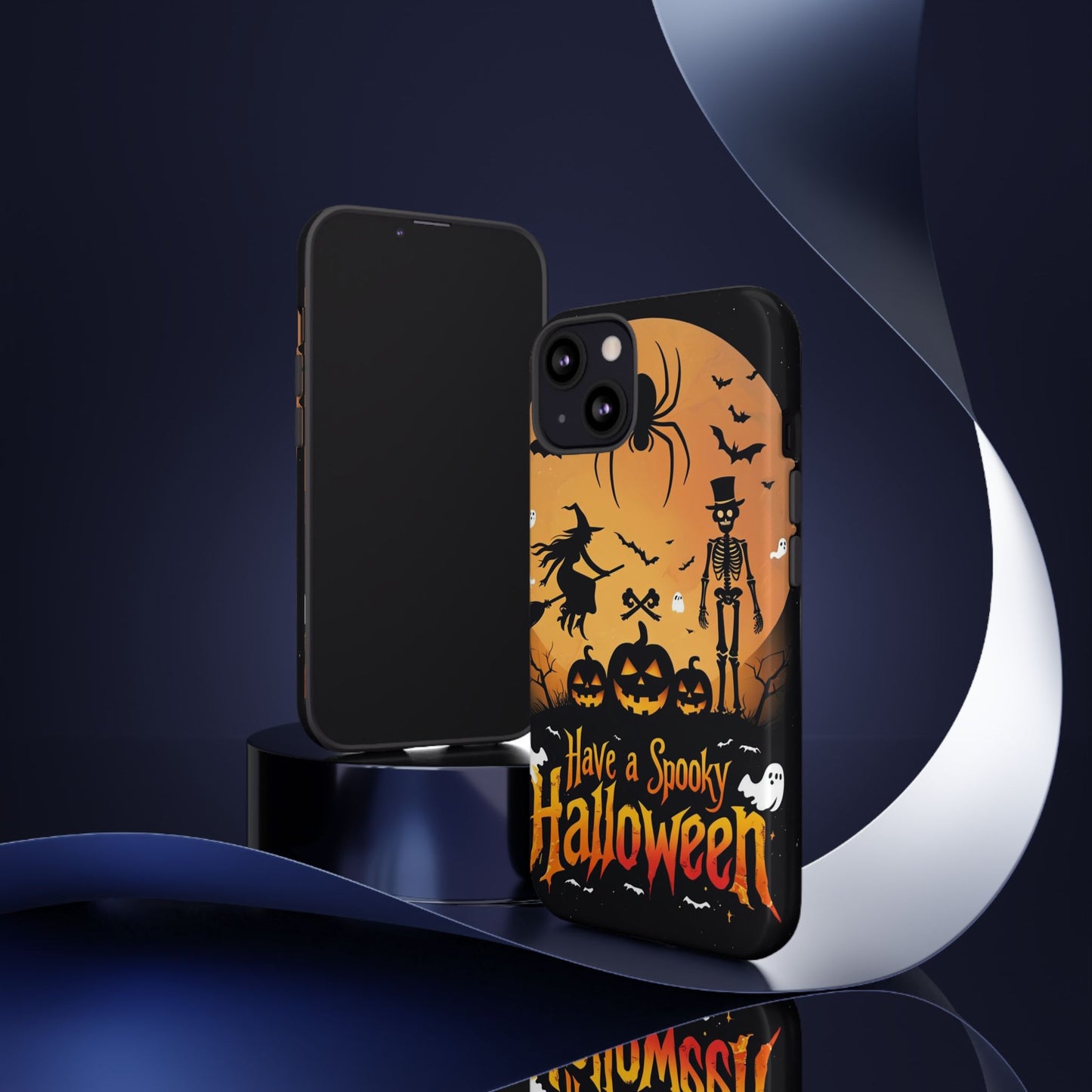 Halloween Phone Case with Jack-o'-Lanterns & Skeletons – Spooky & Stylish Protective Cover
