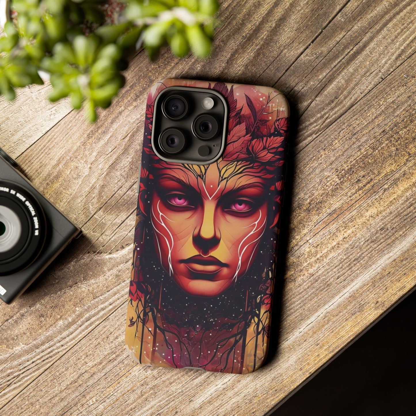Phone Case Fantasy Art – Mystical Nature Goddess Design