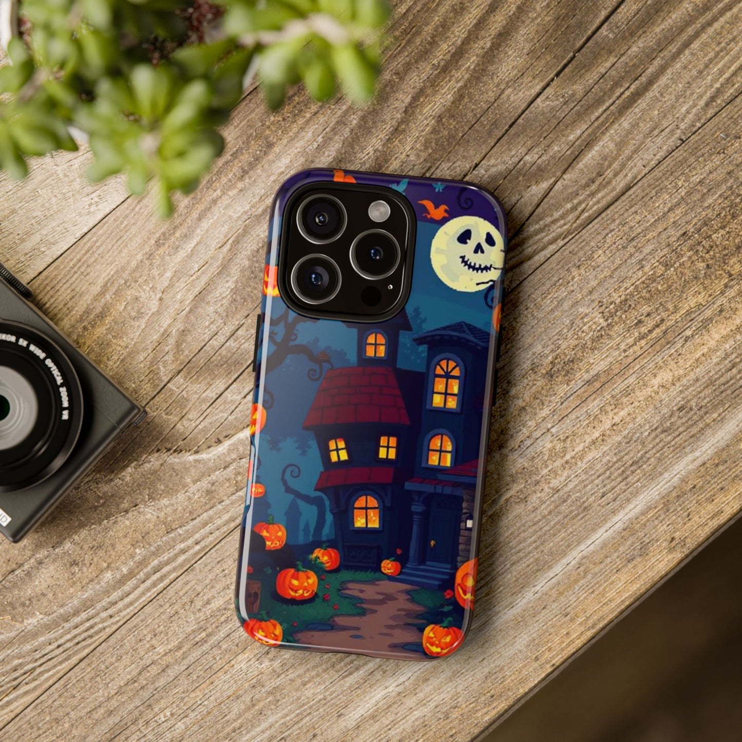 Haunted House Halloween Phone Case – Spooky Jack-o’-Lantern Design