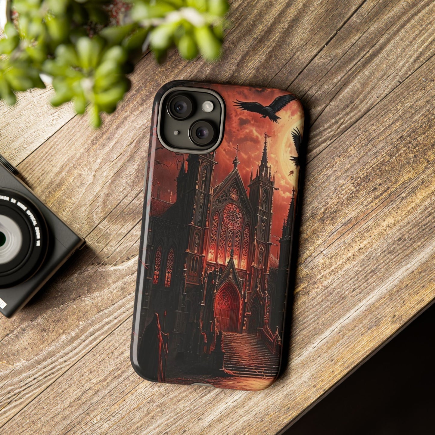 Phone Case Gothic Cathedral - Dark Fantasy Art Cover- Mysterious Gothic Architecture Design