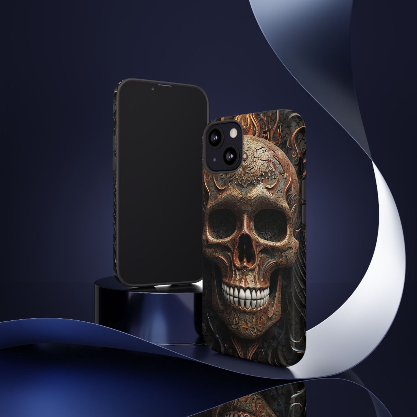 Phone Case Skull Armor – Dark Gothic Horror Cover for Metalheads