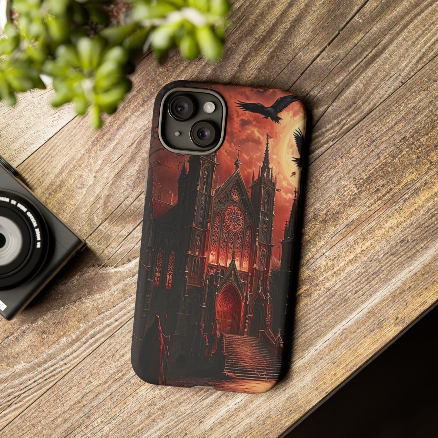 Phone Case Gothic Cathedral - Dark Fantasy Art Cover- Mysterious Gothic Architecture Design