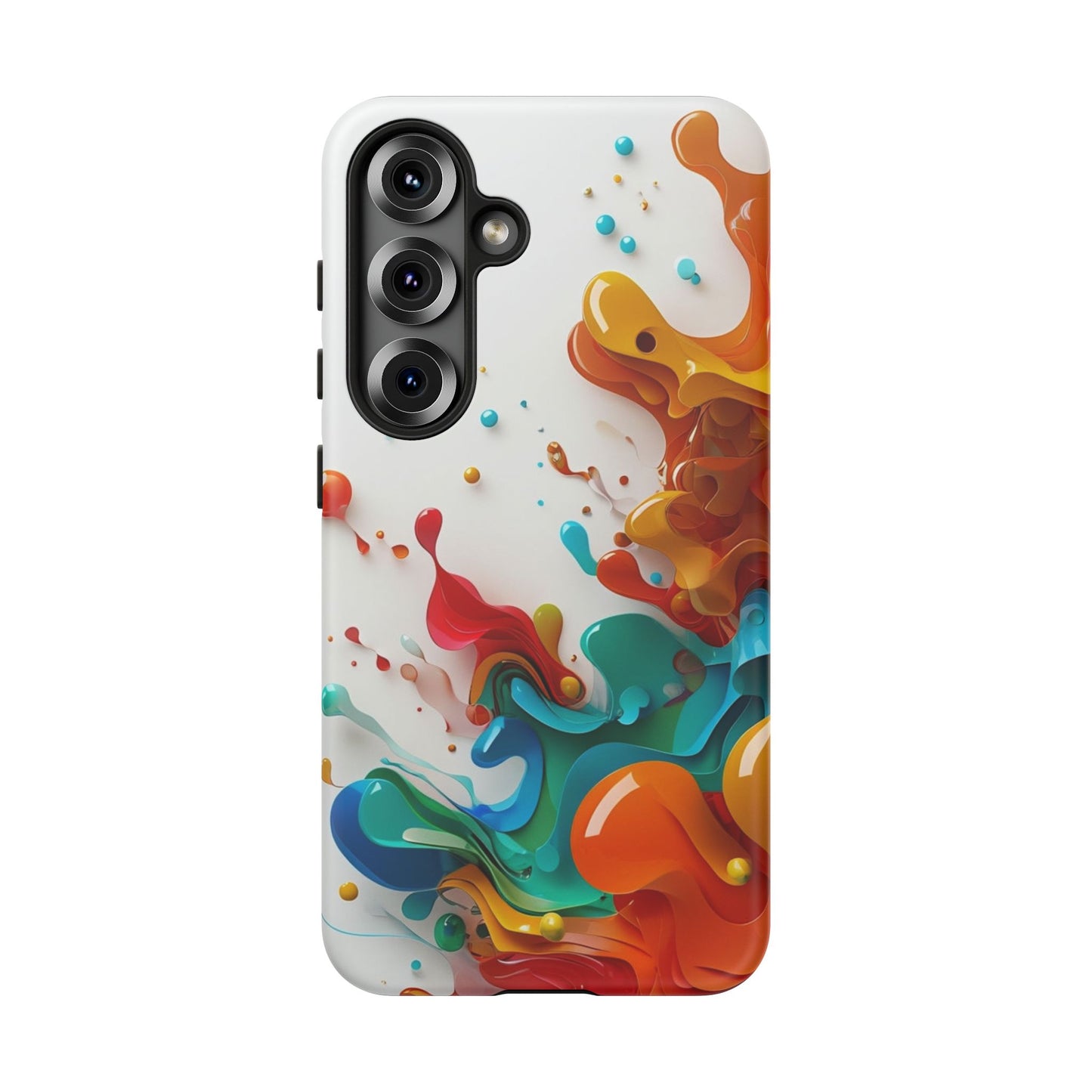 Vibrant Abstract Splash Phone Case – Colorful Artistic Design, Shockproof & Scratch-Resistant