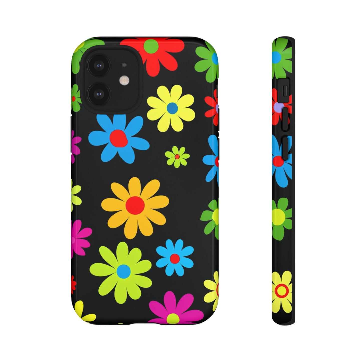 Phone Case Colorful Daisy – Cute Floral Cover - Aesthetic Multicolor Flower Case