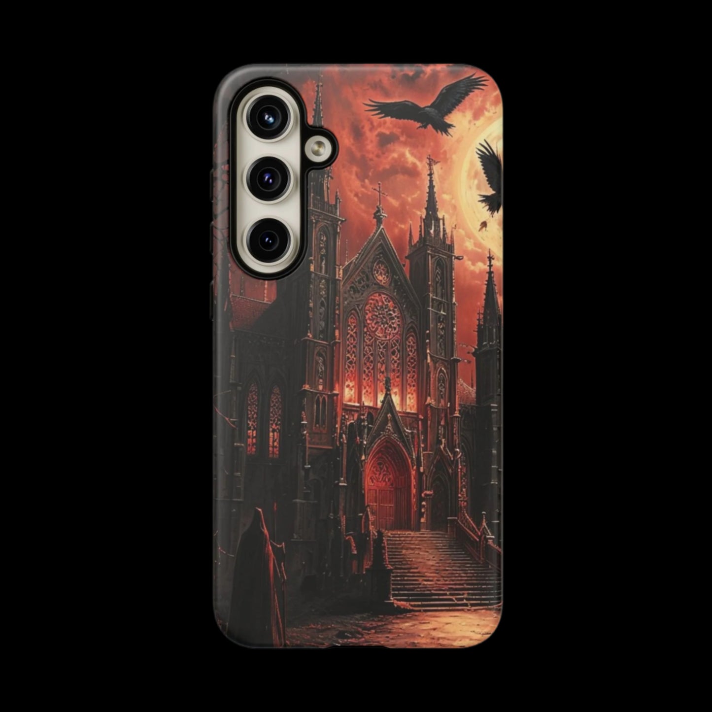 Phone Case Gothic Cathedral - Dark Fantasy Art Cover- Mysterious Gothic Architecture Design