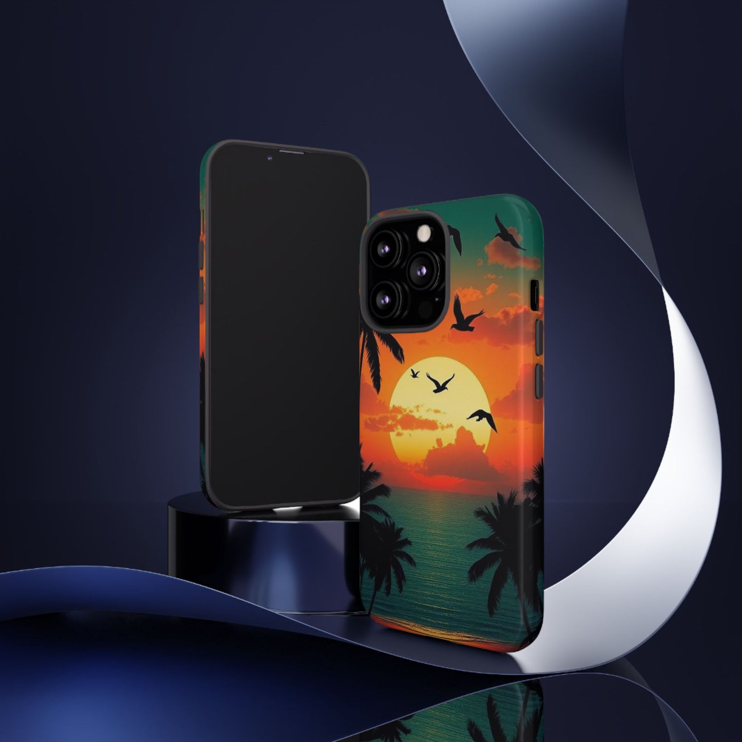 Phone Case Tropical Sunset - Beach Vibes - Aesthetic Summer Case Gift